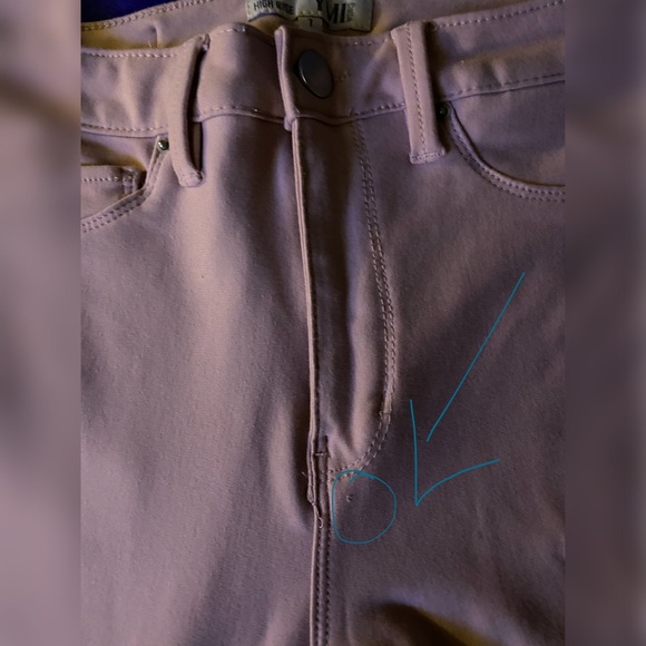 YMI - Fashion Nova - High Rise Skinny Pants - Rose - Picture 7 of 8